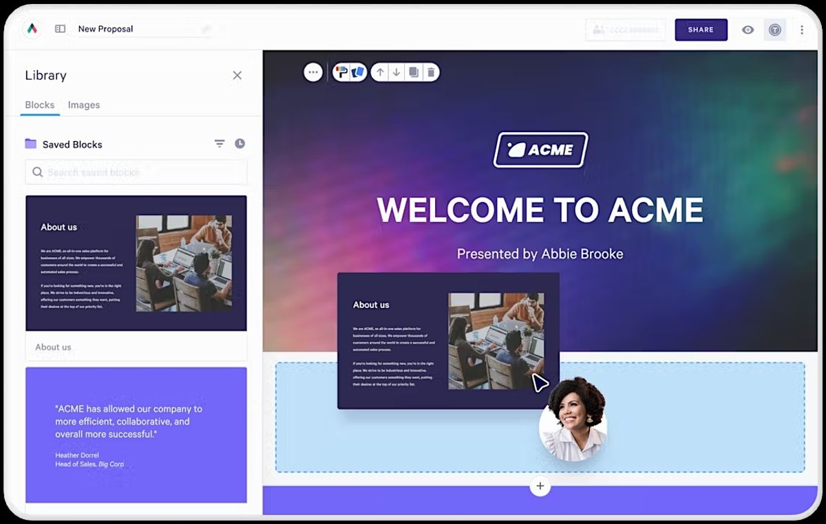 Qwilr AI Tool for Sales