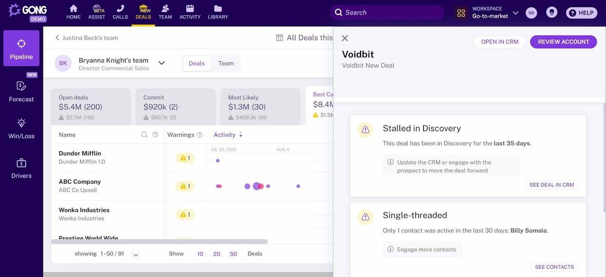 Clari AI Tool for Sales